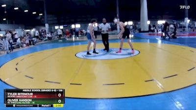 138 lbs Cons. Round 2 - Tyler Ritenour, Hickory Wrestling Club vs Oliver Hanson, NC Wrestling Factory