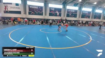 132 lbs Cons. Semi - Amiyah C. Love, Eastwood High School Wrestling vs Savannah Galvan, MAAC Wrestling