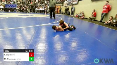 52 lbs Consi Of 8 #2 - Franciso Lopez, OKC Saints Wrestling vs Maddox Thompson, Newkirk Takedown Club