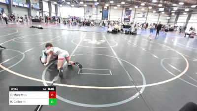 80 lbs Consi Of 8 #1 - Elijah Merritt, GA vs Korben Collae, PA