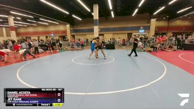 157 lbs Semifinal - Daniel Acosta, Canyon Randall High School Wrestling vs Jet Rank, Tom Eagle Wrestling Academy