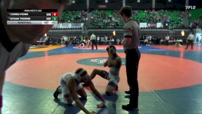 6A 126 lbs Semifinal - Coreu Powe, Gardendale Hs vs Ethan Thorne, Hartselle