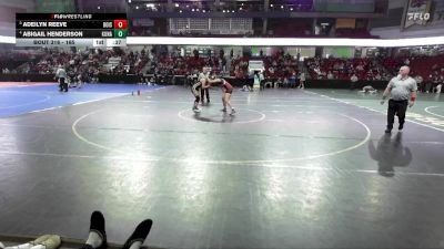 165 lbs Cons. Semi - Abigail Henderson, Kuna vs Adeilyn Reeve, Boise