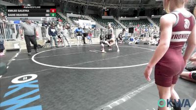 49 lbs Rr Rnd 1 - Emilee Galetka, SE Girls vs Sadie Beavers, NW Girls