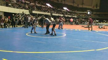 6-8 100 Cons. Round 2 - Ethan Pope, Williamsburg Wrestling Club vs Levi Watson, Poquoson Athletic Association