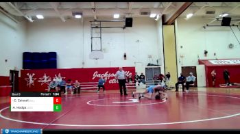 106 lbs Cons. Semi - Corbin Zeisset, Belleville (East) vs Hunter Hodge, Jerseyville (Jersey)