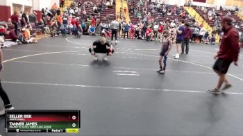 64 lbs Round 3 - Seller Sisk, White Knoll vs Tanner James, Palmetto State Wrestling Acade