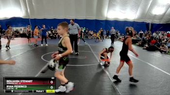 64 lbs Round 5 (6 Team) - Benjamin Stewart, Warrior RTC vs Ryan Federico, Lake WC