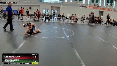 76 lbs Round 5 (6 Team) - Cayden McDonald, Sniper Black Ops vs Gauge Cabezas, Florida Fire