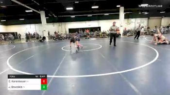 70 lbs Consolation - Chase Karenbauer, PA vs Jaclyn Bouzakis, PA