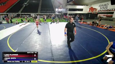 60 lbs Semifinal - Lane Plummer, Oregon vs Ceder Smith, Utah