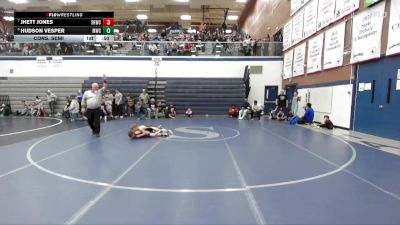 62 lbs Cons. Semi - Jhett Jones, Snake River Wrestling Club vs Hudson Vesper, Middleton Wrestling Club