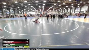 68 lbs Rd# 1 9:00am Friday - Brennan Hart, Team Michigan vs Landon Wilbur, Untouchables