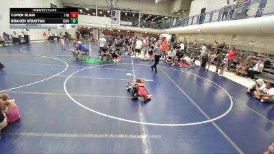 49-52 lbs Round 2 - Cohen Blain, Team Prestige Wrestling vs Braxen Stratton, Iron County Wrestling Academy