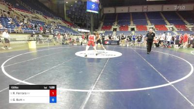 132 lbs Cons 8 #1 - Ryan Ferrara, NY vs Gunner Butt, IN