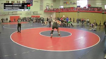 190 lbs Quarterfinal - Jeremiah Steagall, Sweet Home vs Snowden Gabrielsen, Beaverton