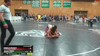 285 lbs Quarterfinal - Isaiah Perez, Chabot College vs Angelo Franco, Victor Valley College