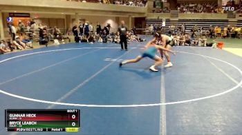160 lbs Semis (4 Team) - Gunnar Heck, HLWW vs Bryce Leabch, Foley