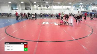 94 lbs Consi Of 16 #2 - Elsa Scott, Cbc Wc vs Colton Wirtz, Iron Faith WC