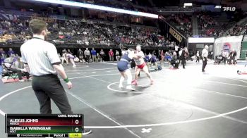 235 Class 1 lbs Semifinal - Alexus Johns, Mexico vs Isabella Winingear, Holt