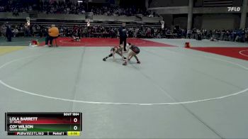 72 lbs Cons. Semi - Coy Wilson, Grand Rapids vs Lola Barrett, St. James