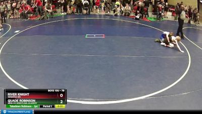 78 lbs Cons. Round 5 - River Knight, Wasatch WC vs Quade Robinson, Iron Co Wrestling Academy