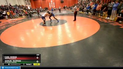 220 lbs Cons. Round 2 - Samuel Guzman, Plainfield (SOUTH) vs Carl Givens, Wheaton (NORTH)