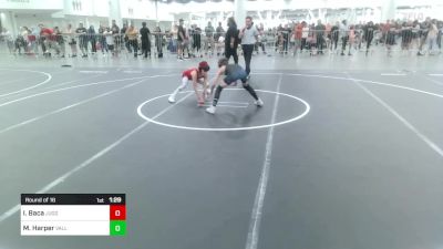 82 lbs Round Of 16 - Isaiah Baca, Juggernaut WC vs Maxin Harper, Valley Bad Boys