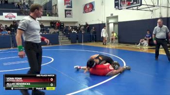 125 lbs 3rd Place Match - Allan Hendricks, Embry-Riddle (Ariz.) vs Vonn Fenn, Southern Oregon
