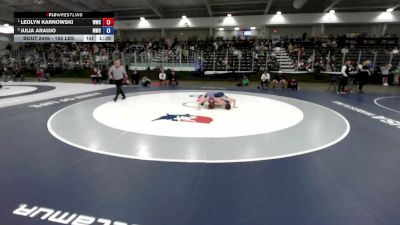 155 lbs 1st Place Match - Leolyn Karnowski, Wamego Wrestling Club vs Julia Araujo, MATPAC Wrestling Club