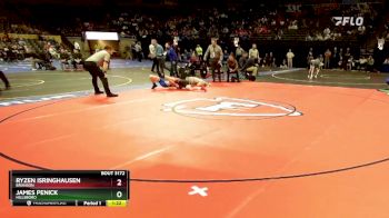 106 Class 3 lbs Quarterfinal - Ryzen Isringhausen, Branson vs James Penick, Hillsboro