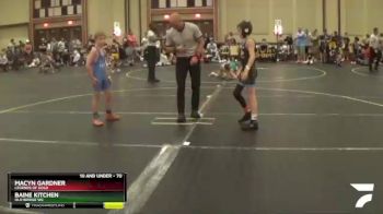 70 lbs Quarterfinal - Baine Kitchen, Old Bridge WC vs Macyn Gardner, Legends Of Gold