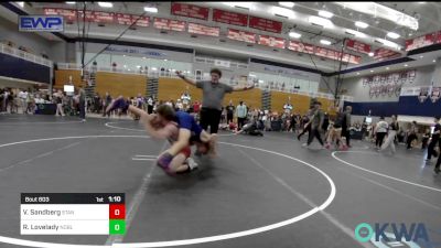 126 lbs Quarterfinal - Vance Sandberg, Standfast OKC vs Ronnie Lovelady, Noble Takedown Club