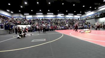 49 lbs 3rd Place - EvieDale Arrington, Comanche Takedown Club vs Brastin Woods, Tecumseh Youth Wrestling