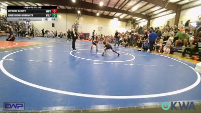 37-40 lbs Rr Rnd 3 - Ryder Scott, Verdigris Youth Wrestling vs Greyson Summitt, Wolfpak Wrestling