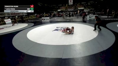80 lbs Quarters - Princeton Nunn vs Luca Pavia, Monster Garage Wrestling