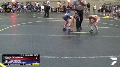 65/70 Quarterfinal - Edison Cryderman, Hanover vs Jon Luke Austin, Contenders Wresteling Academy