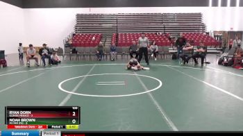 100 lbs Placement Matches (8 Team) - Noah Brown, M2 RED (PA) vs Ryan Dorn, Illinois Menace