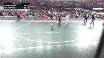 132 lbs Quarterfinal - Katie Davidson, Team Nazar Training Center vs Zia Amershek, Lakeland Wrestling Club