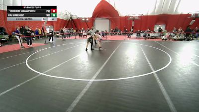 12U Boys - 98 lbs Cons. Semis - Robbie Crawford, Pinnacle Wrestling Club vs Kai Jimenez, Team Nazar Training Center