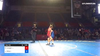 132 lbs 7th Place - Kage Lenger, Missouri vs Jack Milos, Illinois