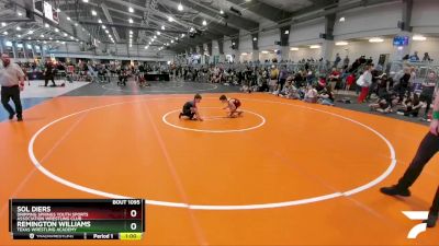 72 lbs Quarterfinal - Remington Williams, Texas Wrestling Academy vs Sol Diers, Dripping Springs Youth Sports Association Wrestling Club