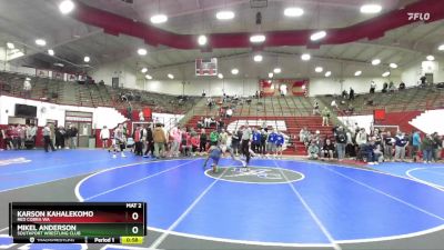 100 lbs 1st Place Match - Karson Kahalekomo, Red Cobra WA vs Mikel Anderson, Southport Wrestling Club