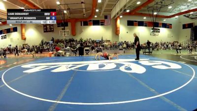 88 lbs Cons. Semi - Brantley Roberts, South Augusta Wrestling vs Liam Demarest, Enlisted Nine Fight Company VA