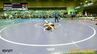 200 lbs 5th Place - Erik Burkett, South Tahoe High School vs Hunter Bell, Homedale