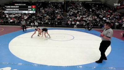 3A 150 lbs 3rd Place Match - Nathan Nicoll, Canyon View vs Luke Woolsey, Morgan