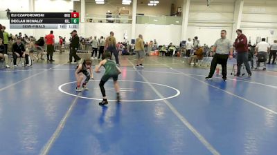 52 lbs Semifinal - Eli Czaporowski, Bristol Gladiators vs Declan McNally, Killingly