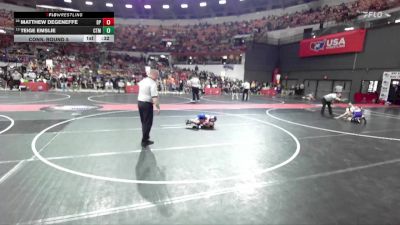 45 lbs Cons. Round 5 - Teige Emslie, Viroqua vs Matthew Degeneffe, De Pere