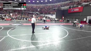 45 lbs Cons. Round 5 - Teige Emslie, Viroqua vs Matthew Degeneffe, De Pere