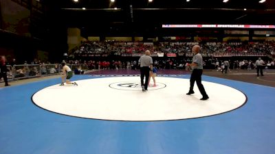 135 lbs Champ. Round 1 - Grace Hare, Wichita-Kapaun Mt. Carmel HS vs Lydia Lehigh, Overland Park-Blue Valley Southwest HS